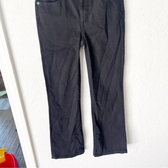 Madewell Jeans Women's 23 Cali Demi-Boot Black Frost Tencel Denim Edition J9500 - Picture 4 of 10